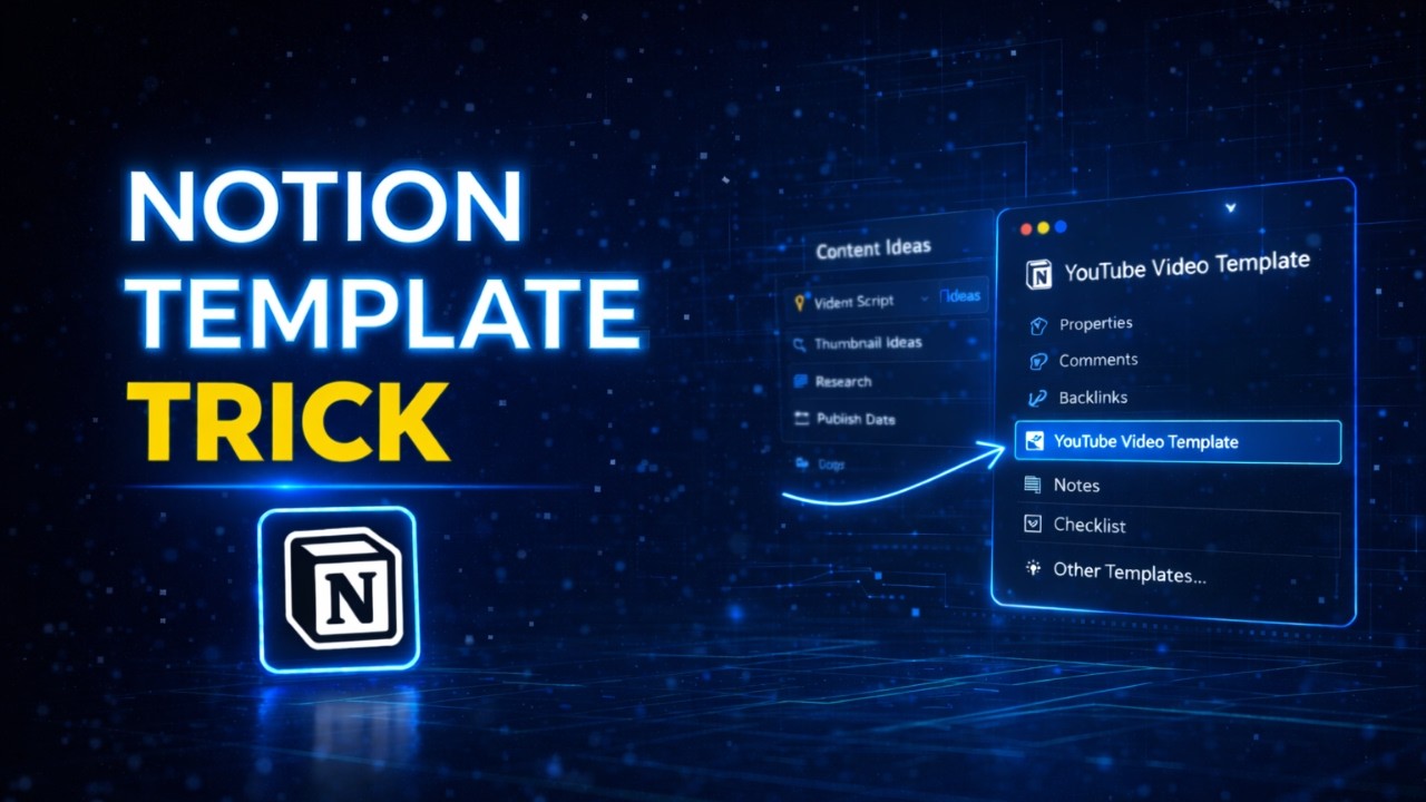 The Notion Template Trick Every Beginner Should Know