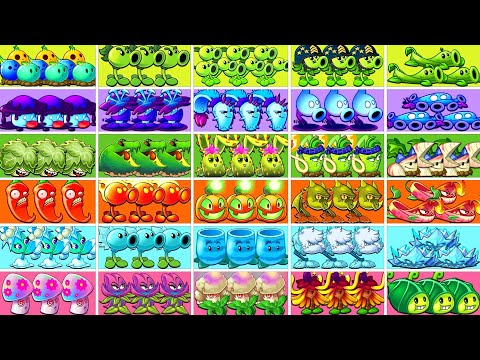 PvZ2 Battlez - 30 Random Plants Max LV (6 Family) - Who is Best Plant ?