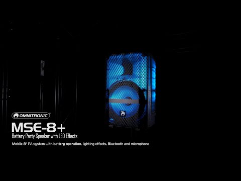 Omnitronic MSE-8+ Battery Party Speaker LED