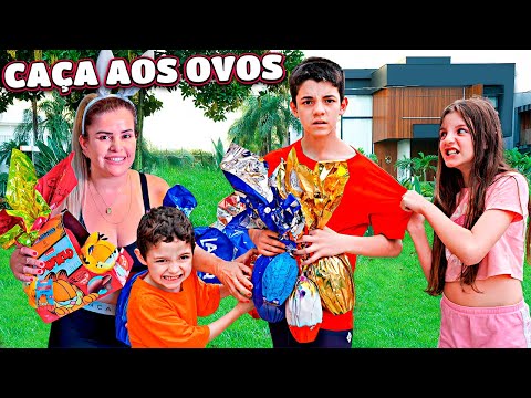 CAÇA AOS OVOS DE PÁSCOA NA MANSÃO! - COM PIERO START E HELENA & BRENINHO 2024!!!