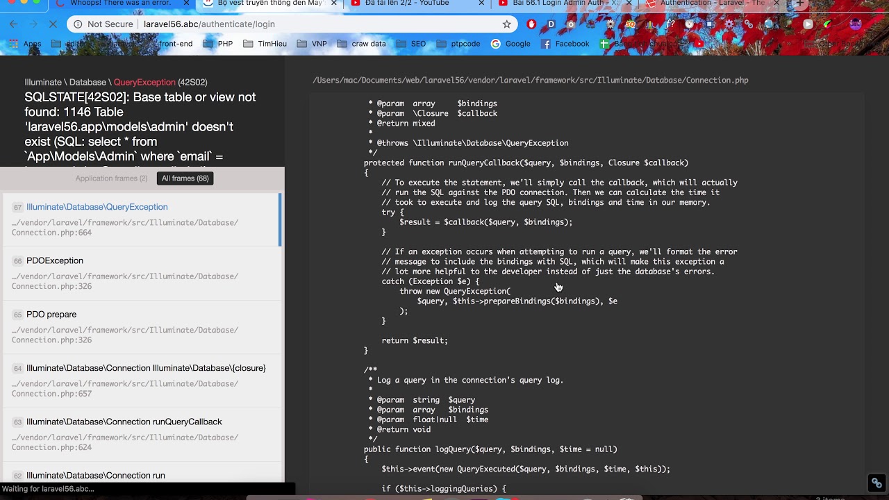 Bài 56.3 Login admin auth - Xây dựng website bán hàng