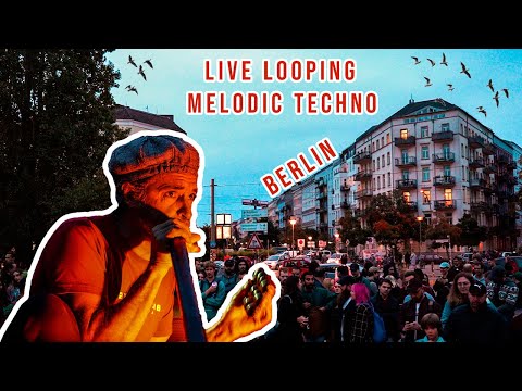 TribalNeed in Berlin ༺☆༻ Street Techno Party ༺☆༻  Didgeridoo 🎹 Juno 106