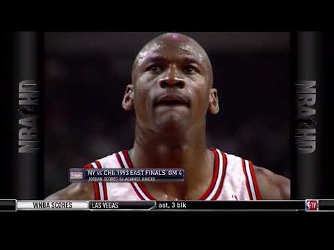 Michael Jordan highlights 1993 ECF G4 vs Knicks - 54 pts [60fps]