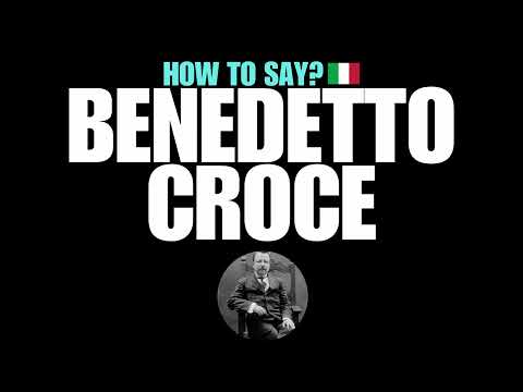 HOW TO PRONOUNCE BENEDETTO CROCE CORRECTLY? NATIVE ITALIAN PRONUNCIATION