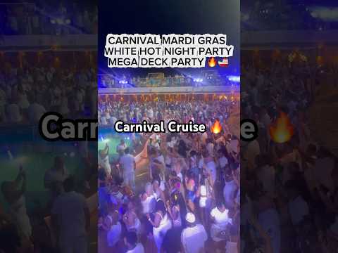 Thumbnail for Carnival Cruise White Hot Night Party 2025 | Mega Deck Party🚢 #carnival #cruise #carnivalcruise