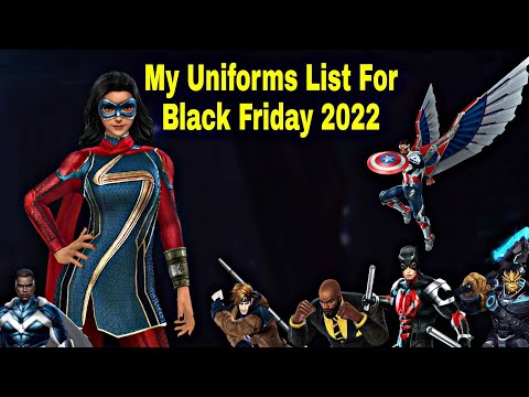 My ID Top Uniforms List For Buy in Black Friday 2022 With Special Tips - Marvel Future Fight