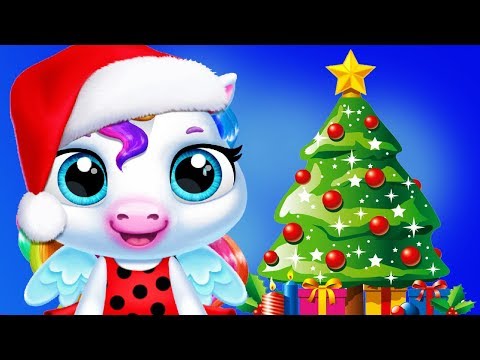 Fun Baby Pony Care Kids Games - My Pet Unicorn Christmas Dress Up, Mini Games, Feed, Bath Girls Apps