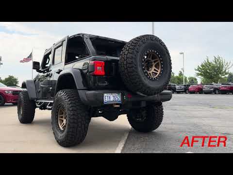 392 Jeep Wrangler Before & After Borla Performance Exhaust! 🔥😮