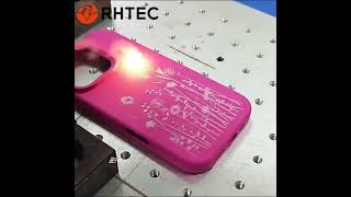 Galvo Co2 Laser Engraving Machine for Silicone Phone Case Marking.#lasermarking
