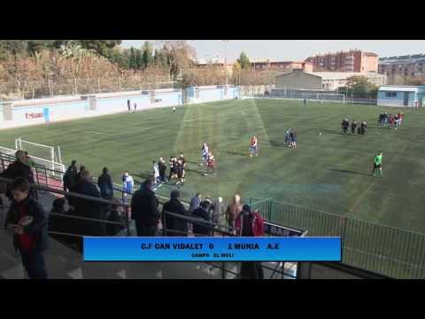 Jornada 16 C.F Can Vidalet vs A.E La Munia 1 Tiempo