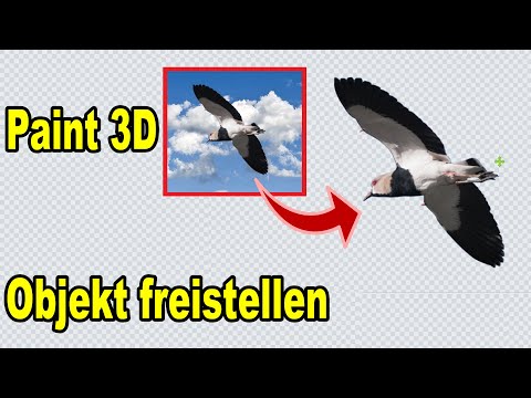 Paint 3D Hintergrund transparent machen & Objekt freistellen | Anleitung