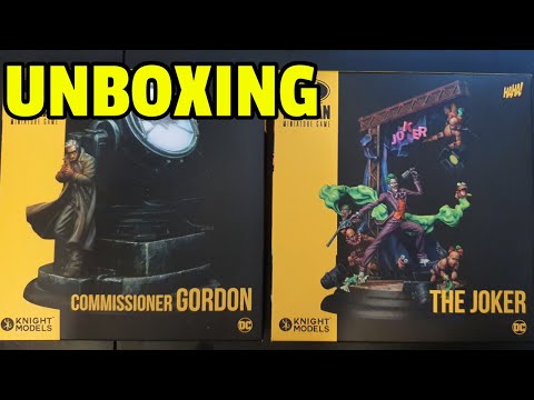 Unboxing Batman Miniatures Game: The Joker & Commissioner Gordon