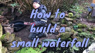How to build a small waterfall - Garden Waterfall 