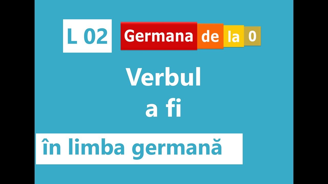 Watch Vb A Fi In Germana Now Curs german? - L2: Verbul a fi (sein)