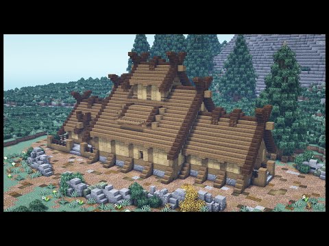 Sekai - Minecraft: How to build a Viking Long House [ Tutorial ]