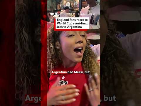 England fans react to World Cup loss. #BBCNews