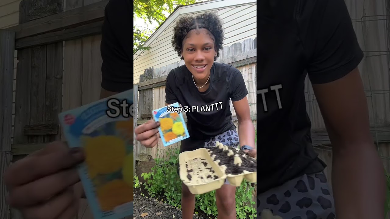 Egg cartons are the PERFECT seed starters!!🥚#reuse #garden #tips