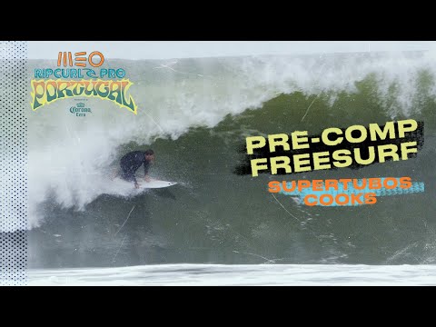 Firing Supertubos! Pre comp freesurf | MEO Rip Curl Pro Portugal presented by Corona Cero