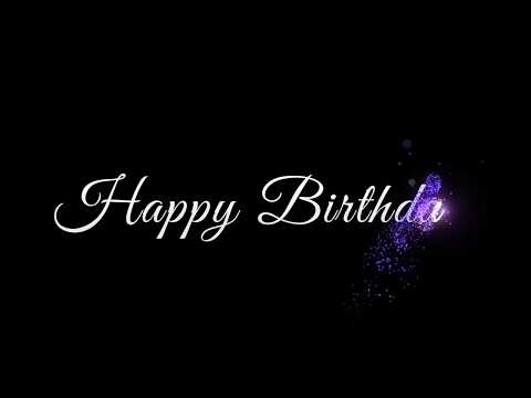 Happy Birthday text footage