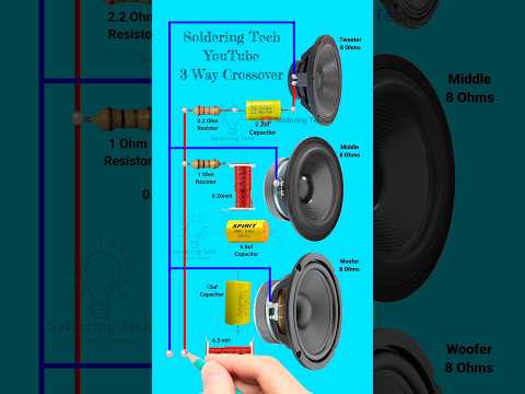 3 way passive crossover | Speaker crossover connections diagram