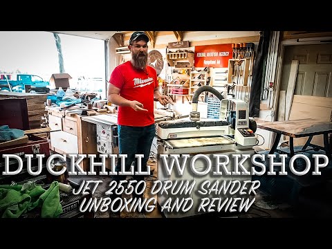 Jet 2550 Drum Sander Unboxing and Review