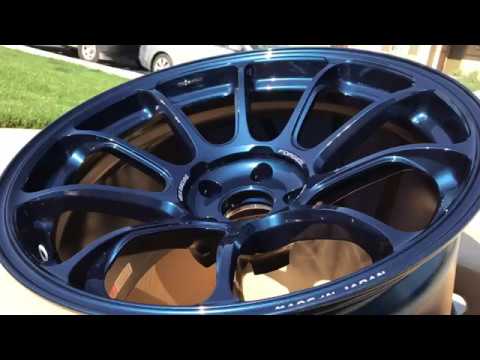 Magnesium Blue Volk Racing ZE40 18x11 +15