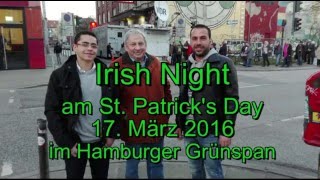 Irish Night im Hamburger Grünspan am 17. März 2016