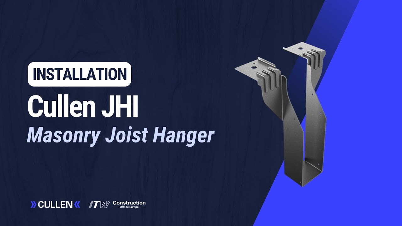 Cullen Masonry Joist Hanger (JHI): Installation