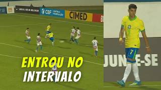 LUCCA JOGANDO NA SELEÇÃO SUB 20 | Lucca Marques vs Paraguai