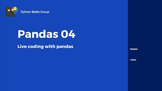 Pandas Base - 04 Live coding e approfondimenti