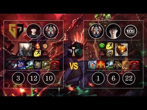 GEN Life Pantheon vs EDG Meiko Bard Sup - KR Patch 10.13