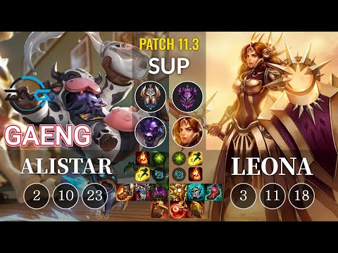 DFM Gaeng Alistar vs Leona Sup - KR Patch 11.3