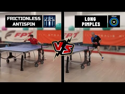 LONG PIPS PENHOLDER ⚔ FRICTIONLESS ANTI-SPIN | Table Tennis Match