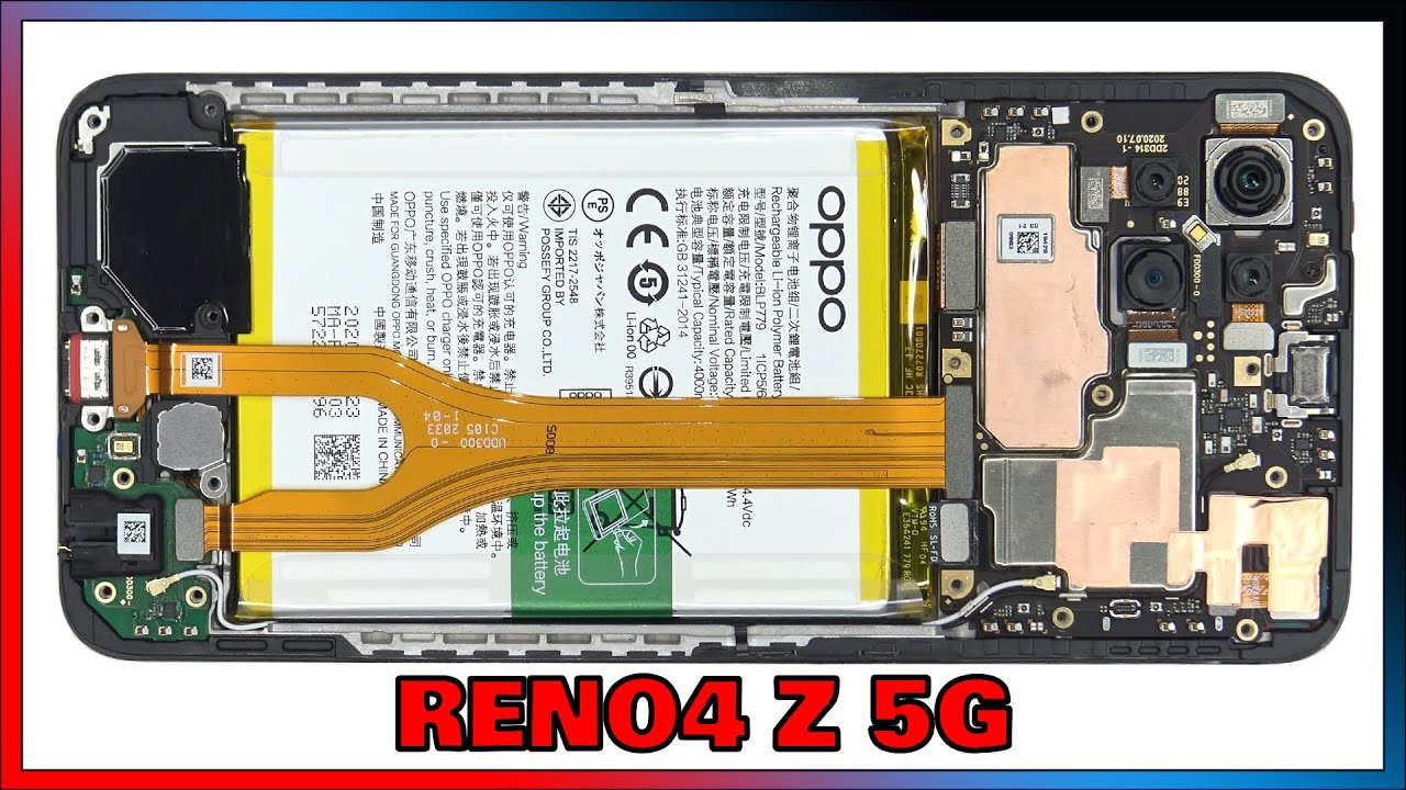 OPPO Reno4 Z 5G Disassembly Teardown Repair Video Review