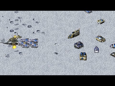 Dinosaurs VS various vehicle units！ -Red Alert2