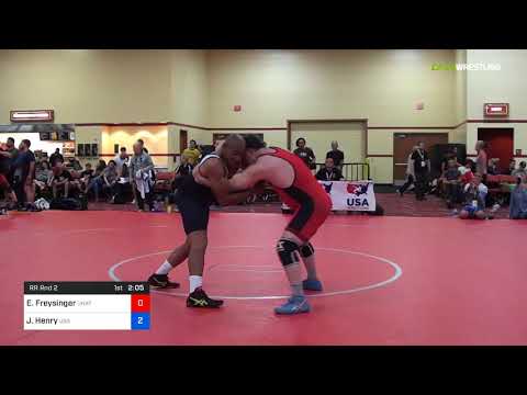 2018 Marine Corps US Open/Masters D Greco Roman 100 RR Rnd 2 - Edward Freysinger (Unat) Vs. Jeff H