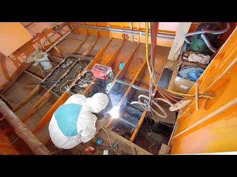 Final Welding Works in the Aft Cabin - Week 9 - Vintage Yacht Restoration Vlog