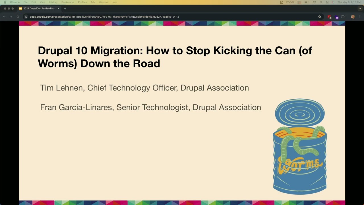 NonProfit Summit: The Can of Worms: Drupal10 Migration (pt 3)