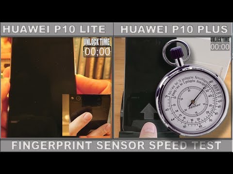 Huawei P10 Plus VS P10 Lite Fingerprint Sensor Speed Test