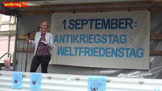 Wiebke Diehl, Autorin, Publizistin - Antikriegstag 1. September 2023 Berlin , FRIKO