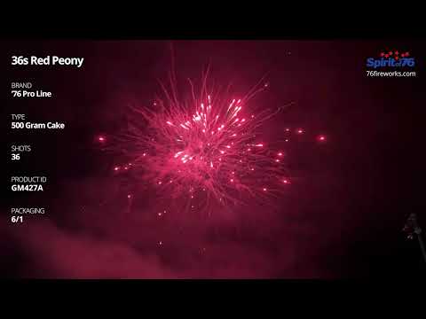 GM427A 36s Red Peony (Pro Use Only) - 500 Gram Cake - '76 Pro Line