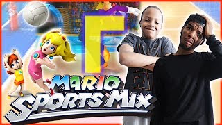 FUNNIEST SUPER MOVE! THE HUMAN L! - Mario Sports Mix Volleyball Wii U Gameplay