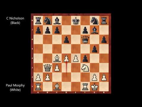 Paul Morphy vs C Nicholson - Baltimore (1859) #206
