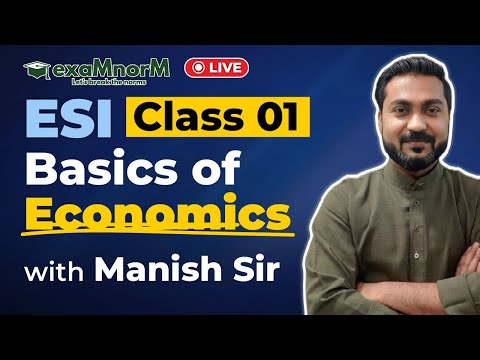 ESI by Manish Sir I RBI Grade B I NABARD Grade A I PIB by Manish Sir I Manish Sir