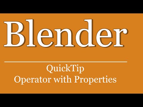 Quicktip 354 Blender Python Tutorial Operator With Properties Addon