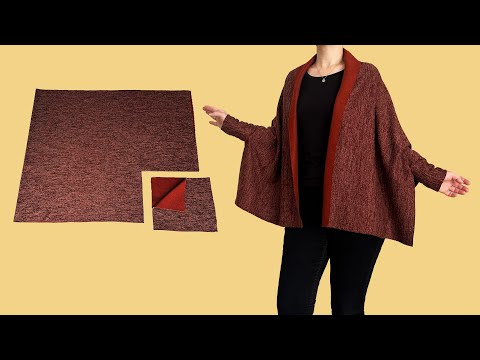 Korean Style Shawl Cutting and Sewing (DIY Sleeved Shawl)
