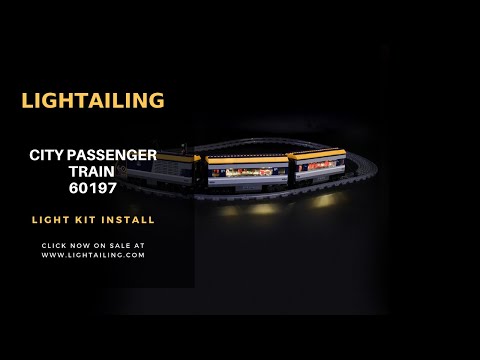 【LGK152 Installation Video】Lightailing Light kit for Lego City Passenger Train 60197