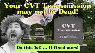 How to repair a CVT transmission (don't let them tell you it can't be done!)