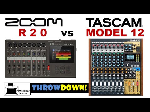 ZOOM R20 vs Tascam MODEL 12