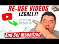 How To Get MONETIZED On YouTube REUSING Other Peoples Videos Legally (YouTube Monetization Tutorial)